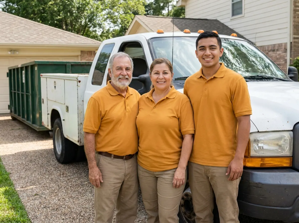 Clearhaul Dumpster dumpster rental service team in Houston, TX